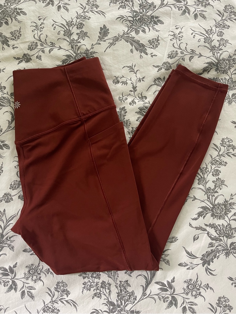 Athleta Salutation Stash High Rise 7/8 Legging Cinnamon